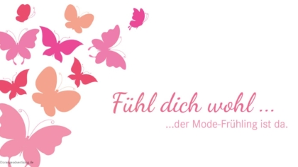 Mailing mit Schmetterlingen zum Frühling