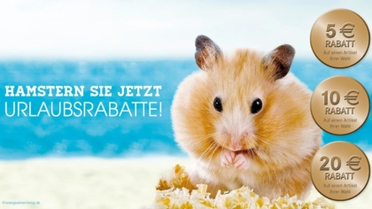 Mailing mit Hamster – Urlaubspreise im Sommer