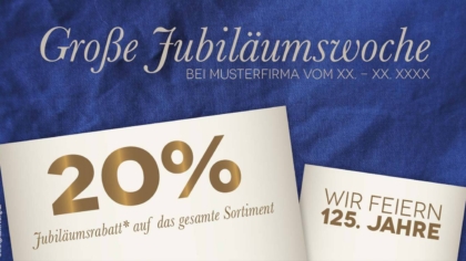 Mailing zur Jubiläumswoche
