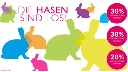 Mailing die Hasen sind los zu Ostern