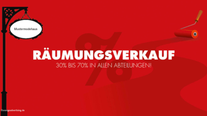 Räumungsverkauf