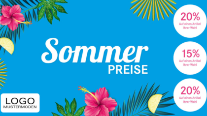 Mailing Sommerpreise Blue Ocean