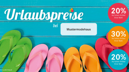 Mailing Flip Flops – Urlaubspreise im Sommer