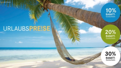 Mailing Palmenstrand mit Hängematte