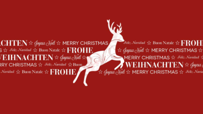 Mailing Rentier zu Weihnachten
