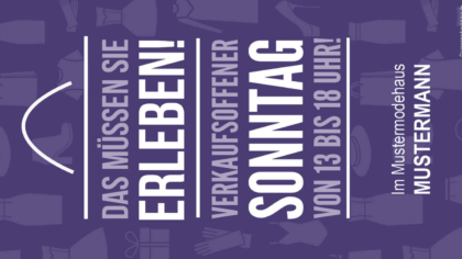 Mailing – Verkaufsoffener Sonntag!