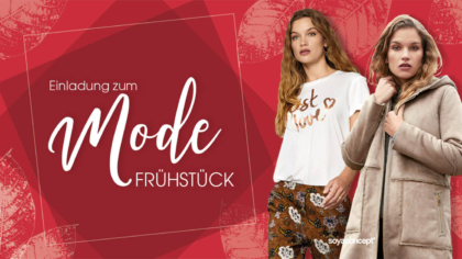 Mailing – Einladung zum Modefrühstück