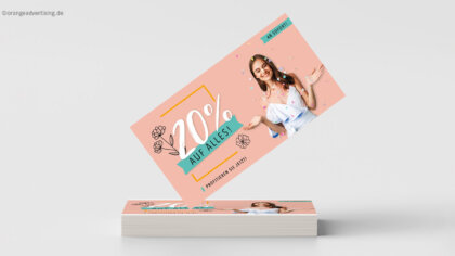 20% auf alles – Konfetti